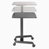 Desky Single Sit Stand Pedestal Desk heights