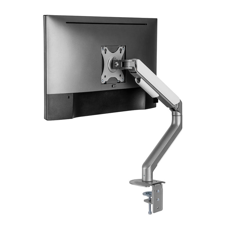 Single economical spring mounted monitor arm