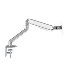 single spring monitor arm white / silver