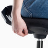 Adjust lever on Desky sit stand pro active stool