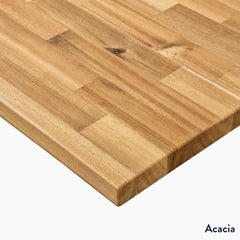 Desky Hardwood L-Shape Sit Stand Desk detail view 12