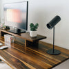 Spotlight cordless desk lamp in black