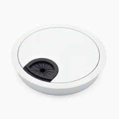 Desky Metal Grommet Cover in White