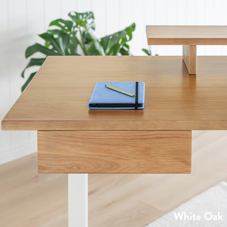 Under Desk Drawer White Oak