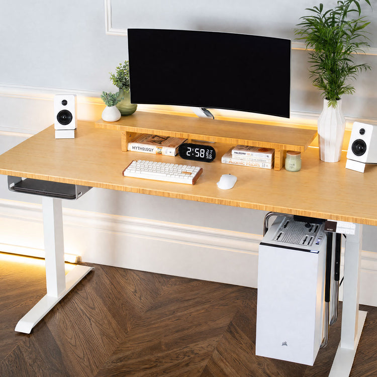 Desky Under Desk Ultra Slim Shelf