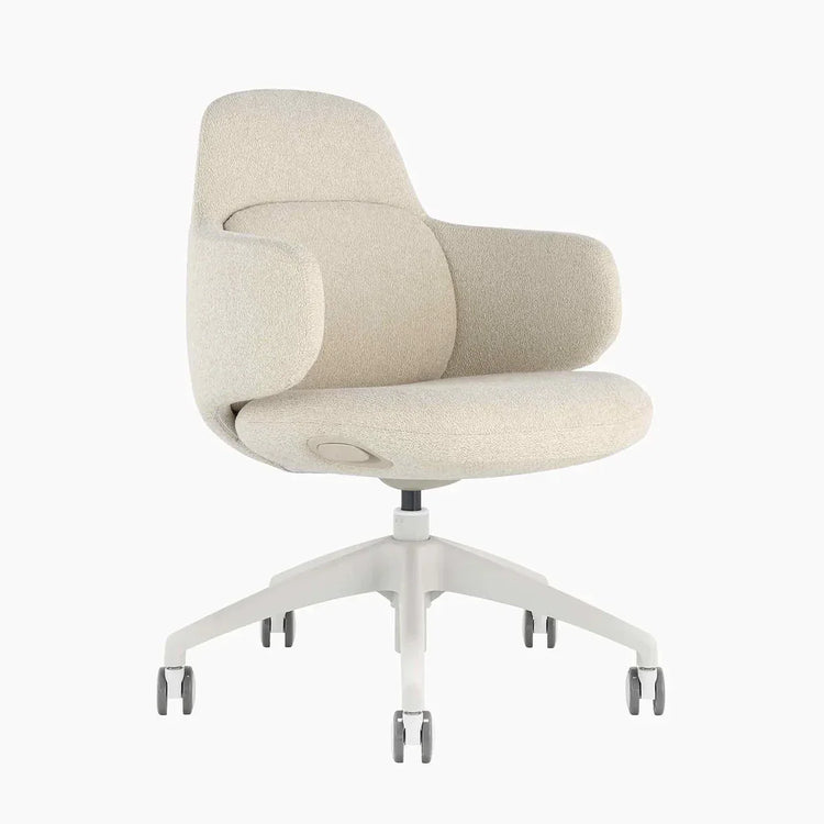 Arco office chair in cream - Desky Australia
