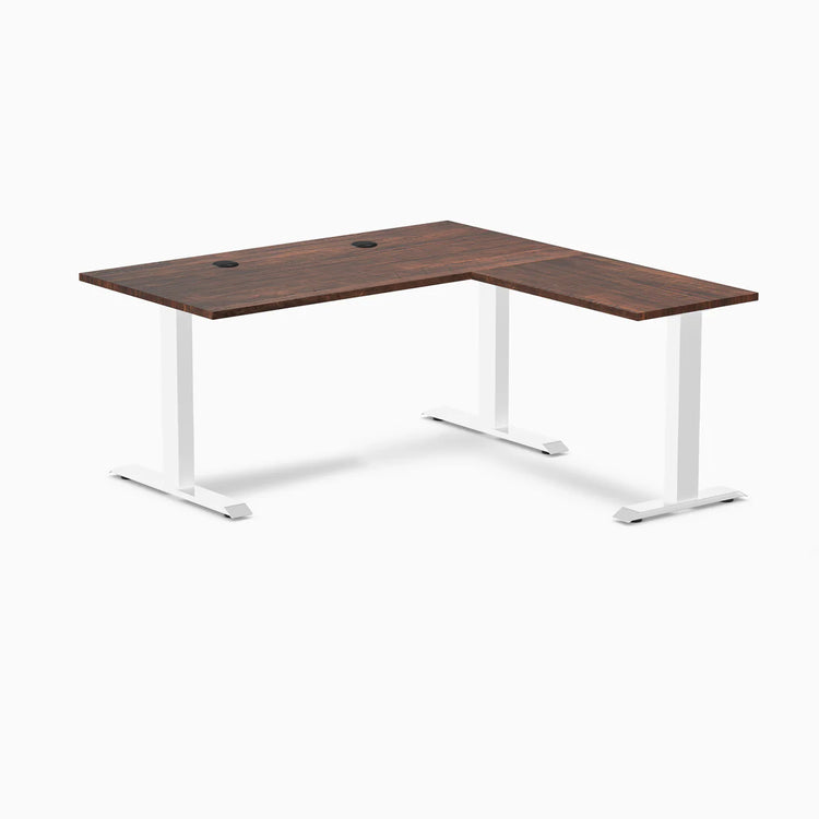 Desky Zero Softwood L-Shape Office Desk