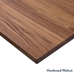 Desky Zero Walnut Hardwood L-Shape Office Desktop