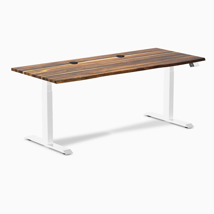 Desky Dual Hardwood Sit Stand Desk