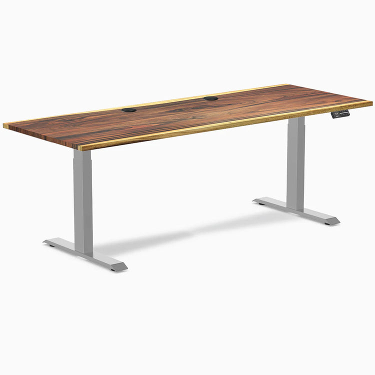 Desky Dual Hardwood Sit Stand Desk