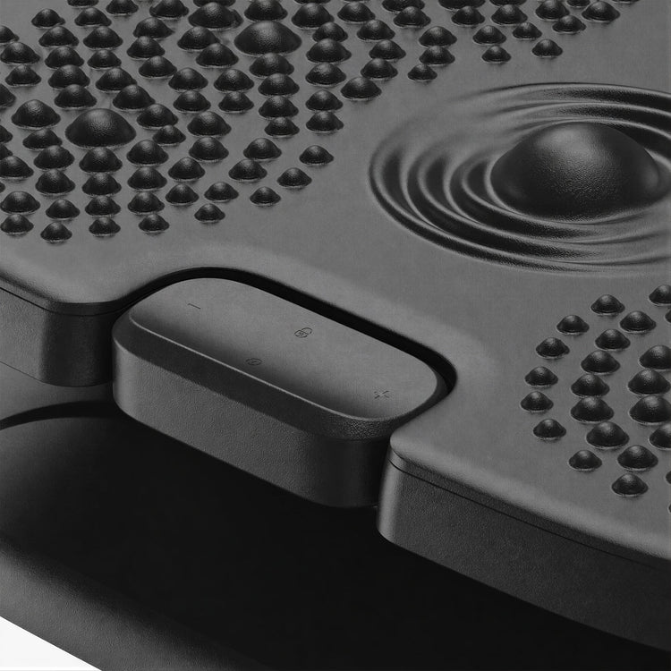 Hight adjustable foot rest close up