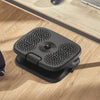 Desky height adjustable ripple foot rest on floor