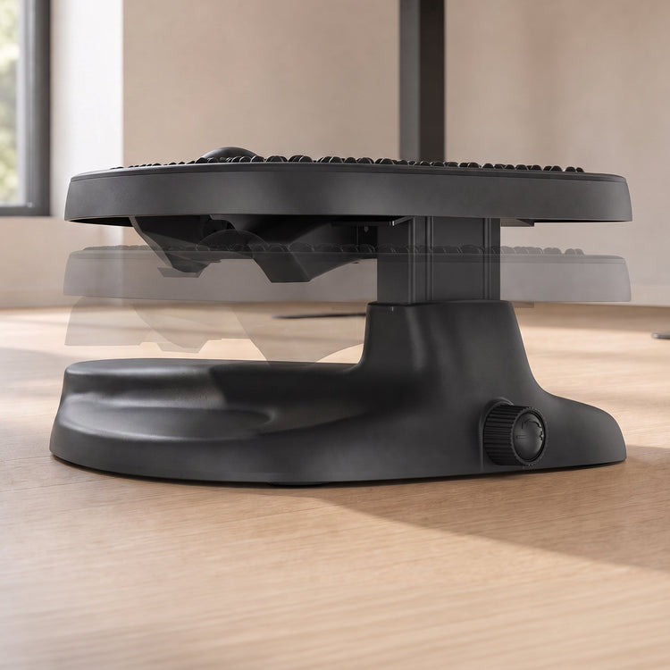 Height adjustable ripple foot rest