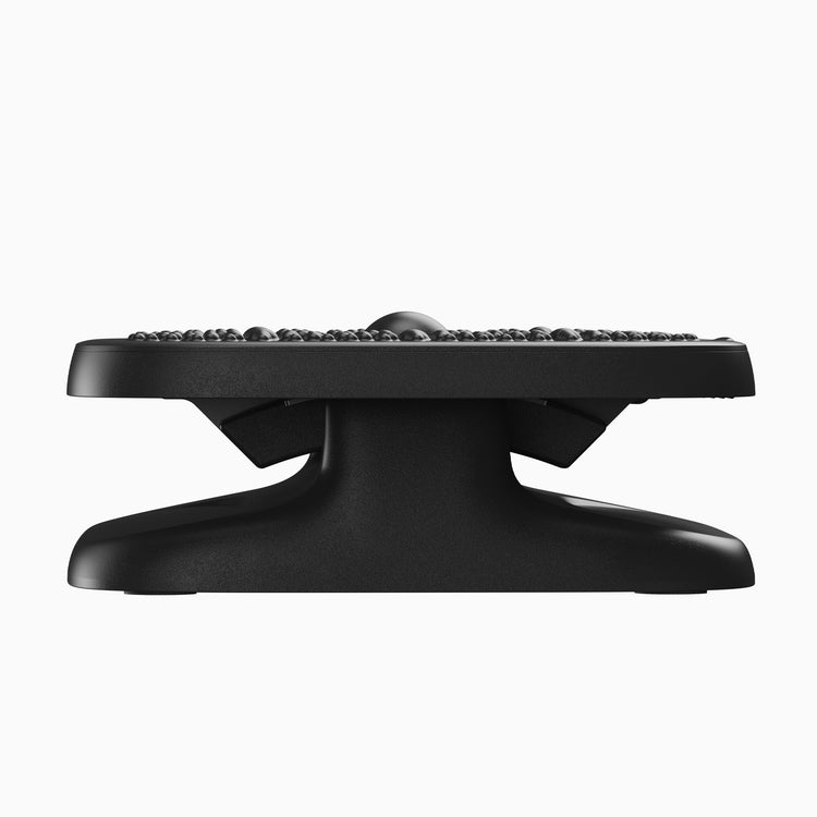 Heavy duty ripple foot rest in black