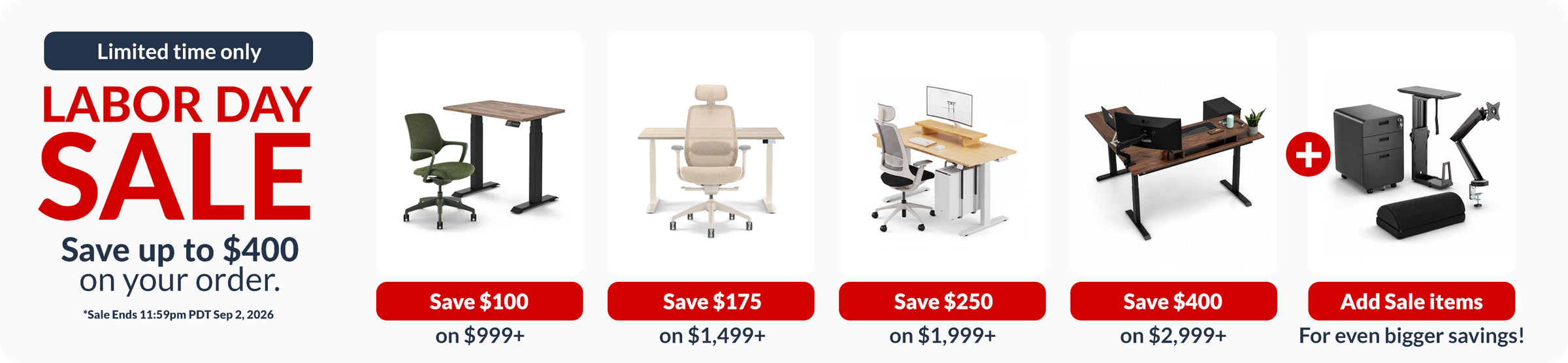 Desky Labor Day Sale Tiers