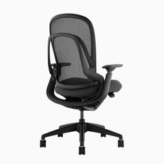 Desky Pivot Ergonomic Office Task Chair in Black