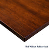 Red walnut rubberwood corner desktop Desky