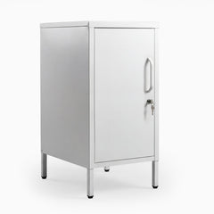 Desky Sidekick Metal Locker Cabinet-Accessories-Desky-White-Left Opening-Desky® Australia