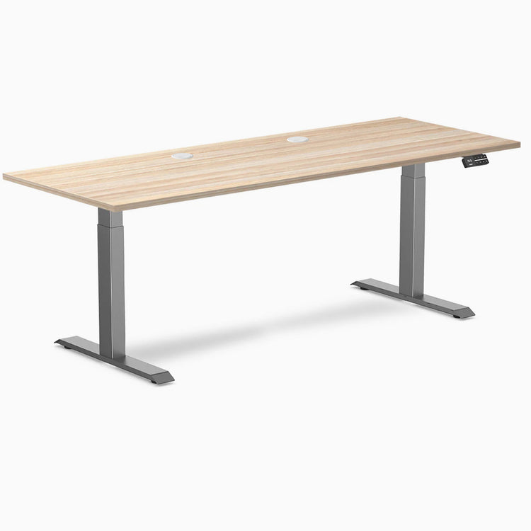 Desky Dual Laminate Sit Stand Desk