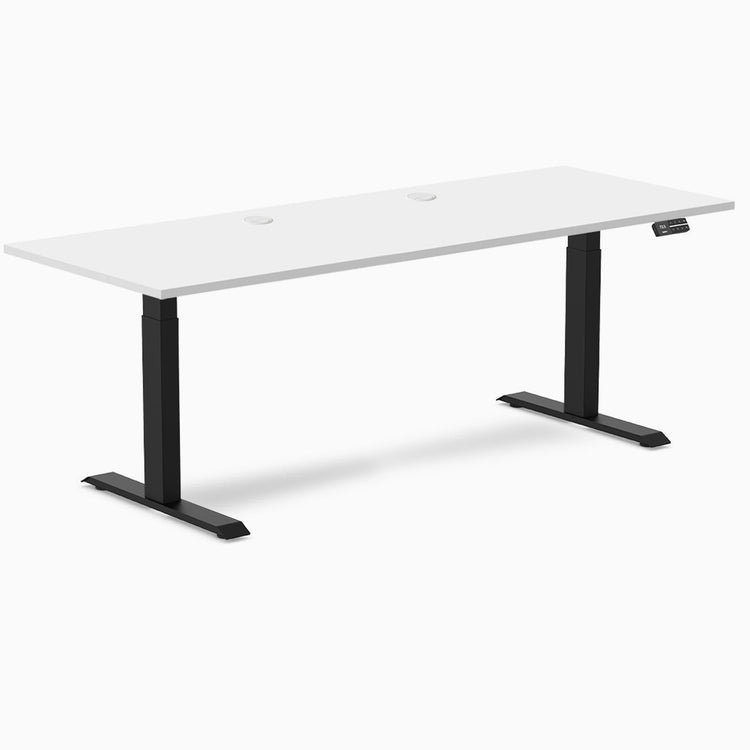 Desky Dual Laminate Sit Stand Desk