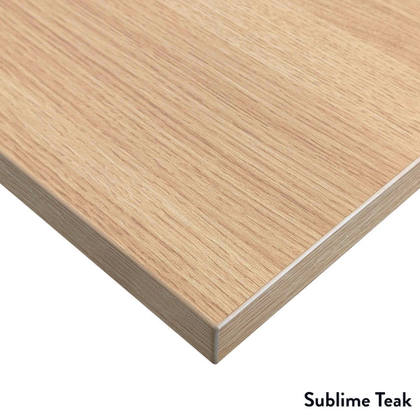 Desky Dual Laminate Sit Stand Desk White-Desky®