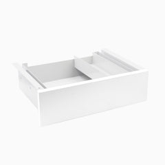 white drawer in white frame