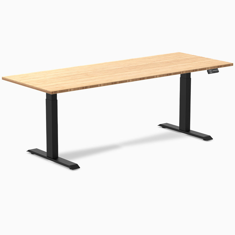 Desky Dual Bamboo Sit Stand Desk