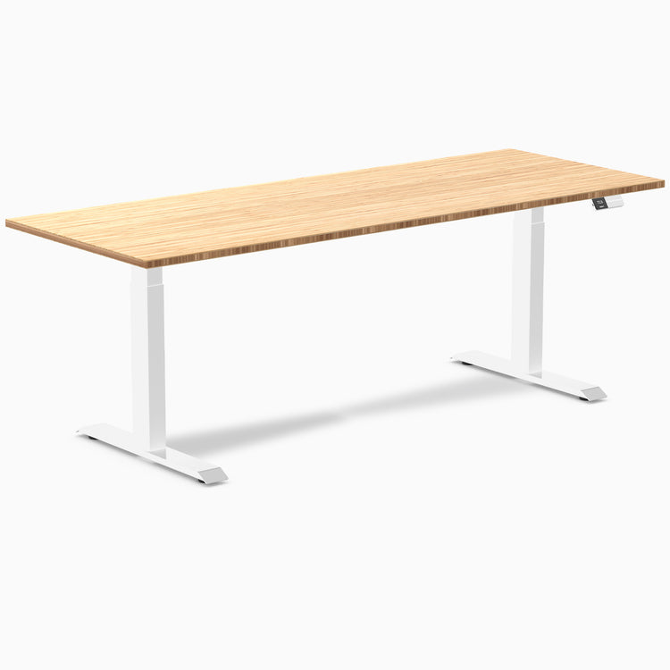 Desky Dual Bamboo Sit Stand Desk