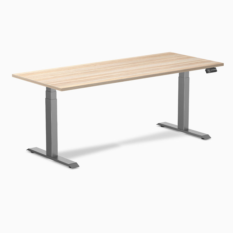 Desky Dual Laminate Sit Stand Desk