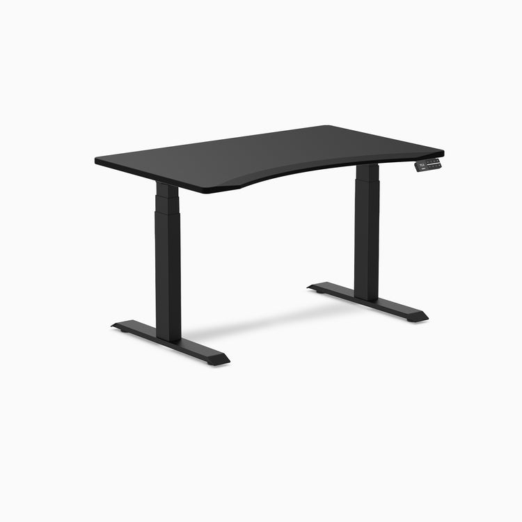 Dual Desky ergo black desk 1200mm in black