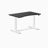 Dual Desky ergo black desk 1200mm in white