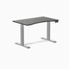 Dual Desky ergo dark bamboo desk 1200mm in grey