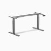 Second desk frame shot showing similar sit-stand desk legs in a silver finish.
