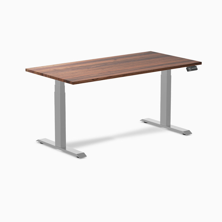 Dual hardwood walnut standing desk - Desky