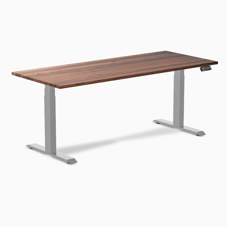 Dual hardwood walnut standing desk - Desky