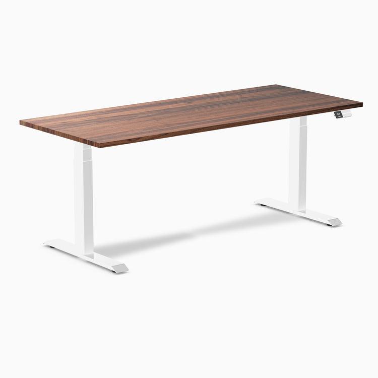 Dual hardwood walnut standing desk - Desky