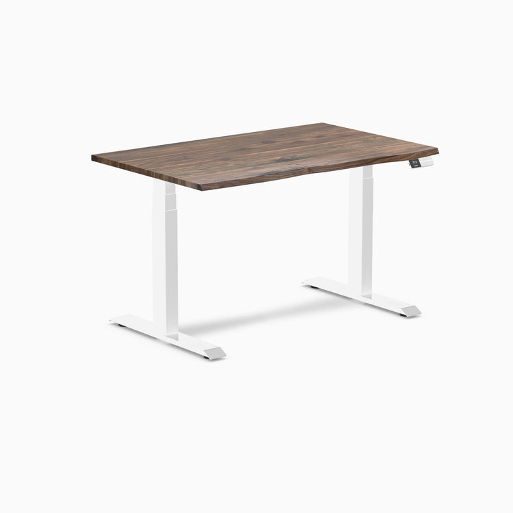 Dual hardwood natural walnut standing desk - Desky