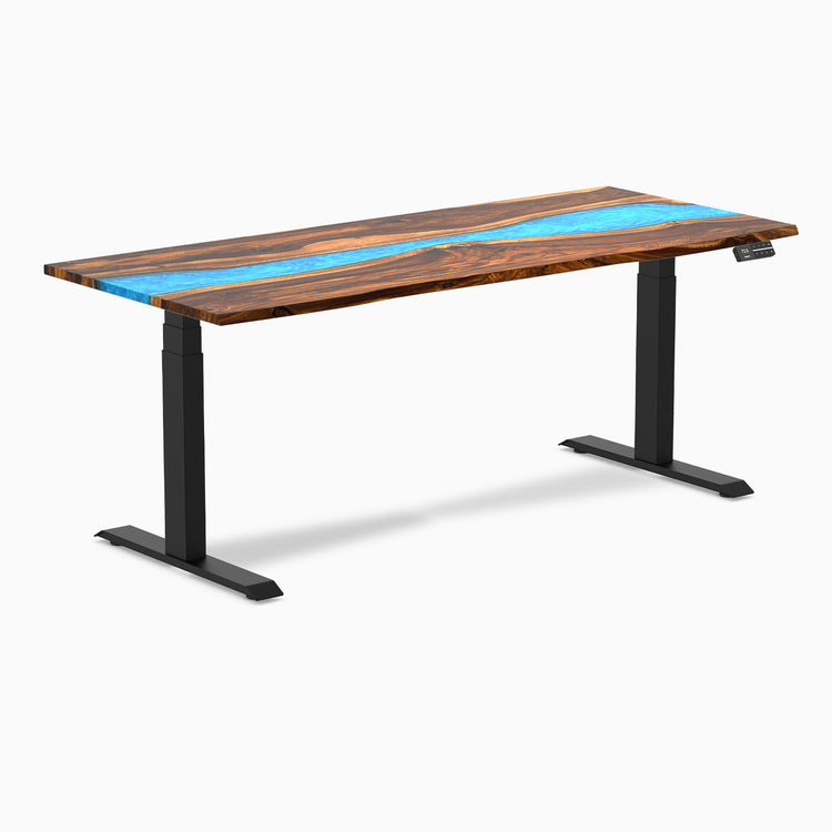 Desky dual resin ph wood blue river 1800mm in black