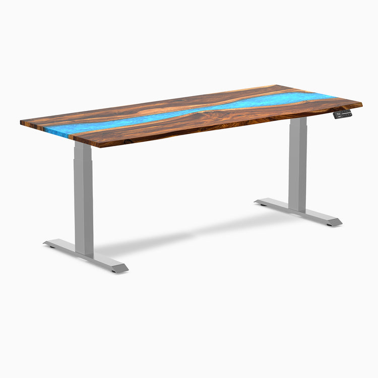 Desky dual resin ph wood blue river 1800mm in gray