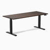 Desky dual rubberwood dark walnut 1800mm in black