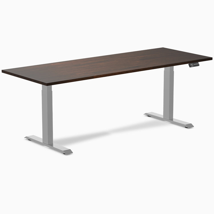 Dual rubberwood standing desk 80 inches - Desky