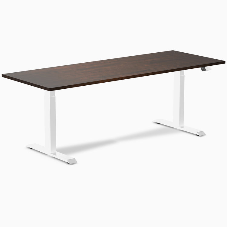 Dual rubberwood standing desk 80 inches - Desky