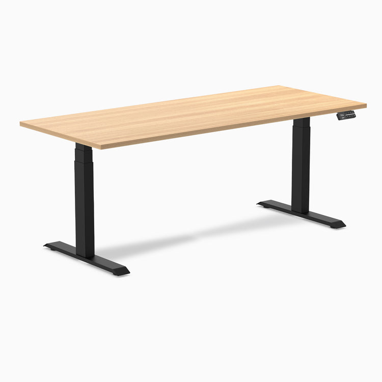 Desky Dual Laminate Sit Stand Desk