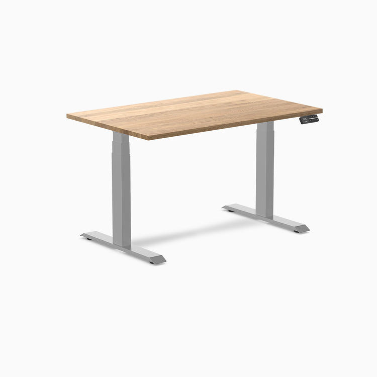 Dual hardwood white oak standing desk - Desky