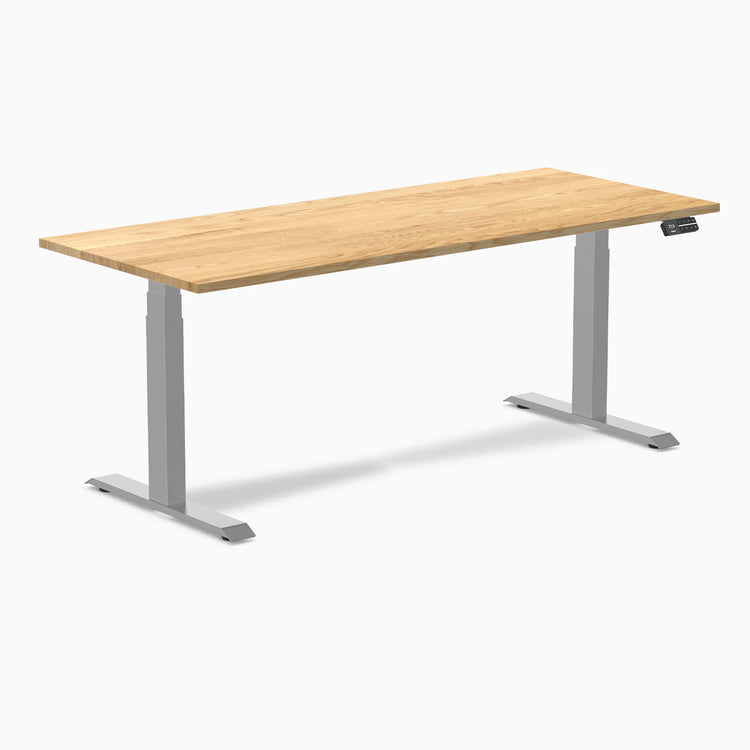 Desky Dual Hardwood Sit Stand Desk