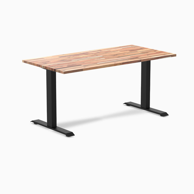 Desky zero softwood acacia desk 1500mm in black legs