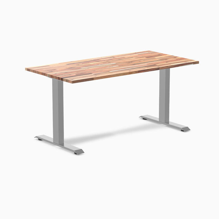 Desky zero softwood acacia desk 1500mm in gray legs