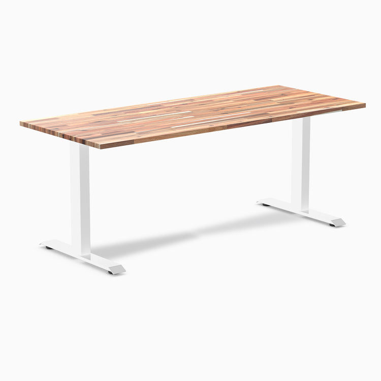 Desky zero softwood acacia desk 1800mm in black legs