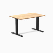 Desy fixed bamboo desk 1200mm in black 