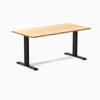 Desy fixed bamboo desk 1500mm in black 